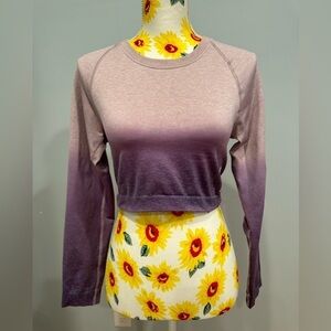 Gymshark Purple Ombre Crop Top